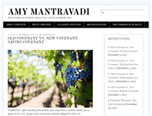 Tablet Screenshot of amymantravadi.com